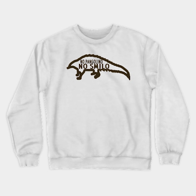 No pangolin smile love nature picture vibes animal Crewneck Sweatshirt by FindYourFavouriteDesign